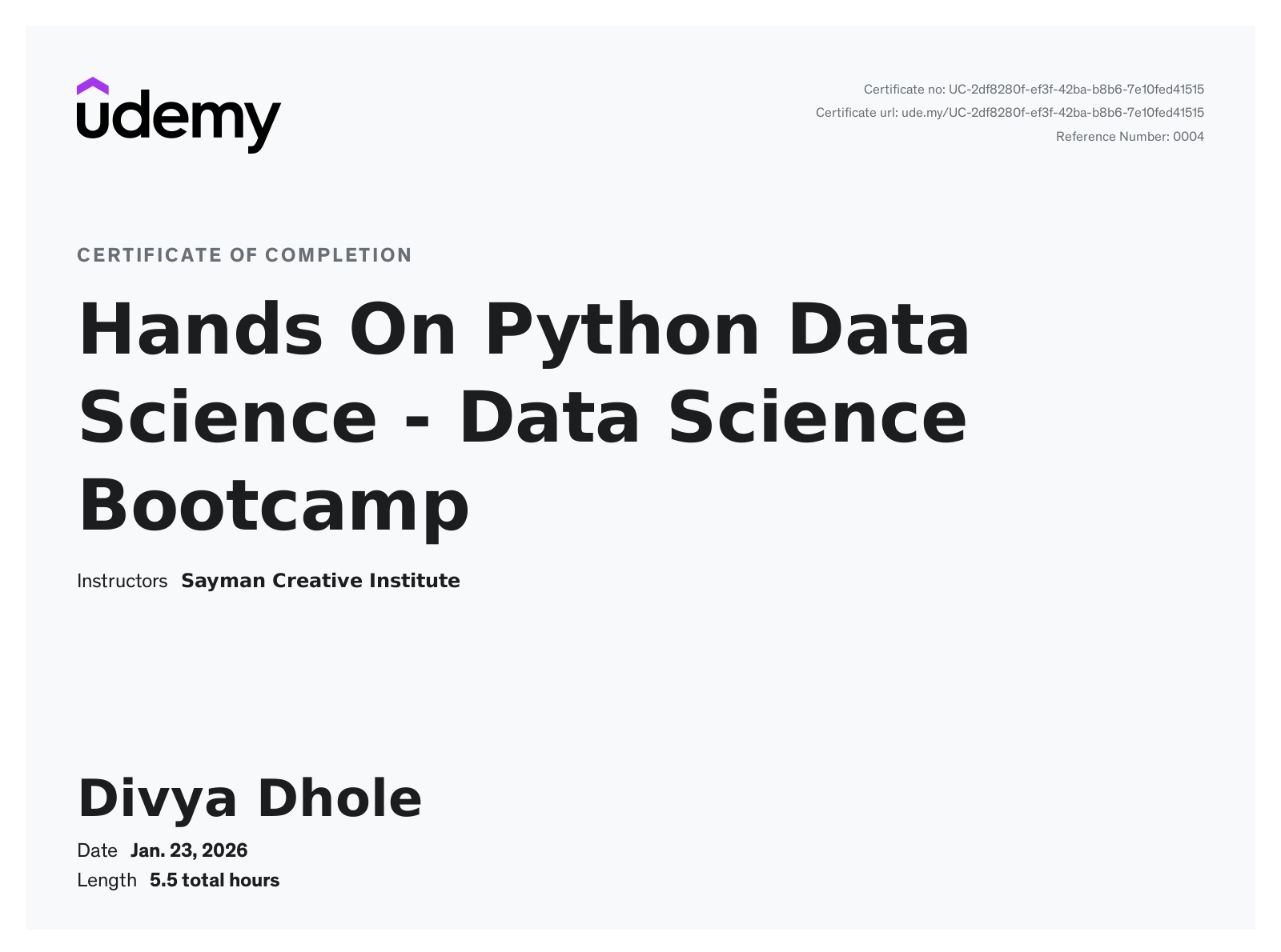 Python Bootcamp